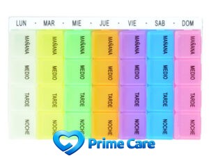 CAIXA DE COMPRIMIDOS FÁCIL "7 DIAS" x4 - Espanhol